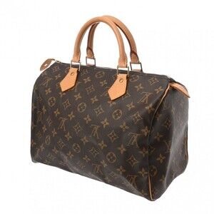 Louis Vuitton Canvas Monogram Brown Speedy Handbag